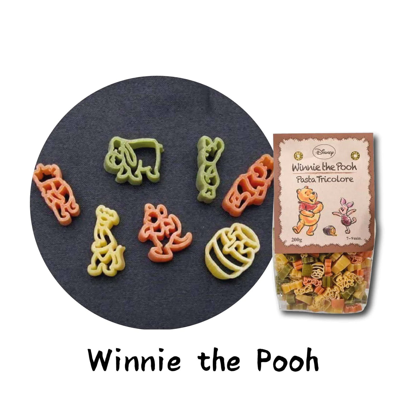 Dalla Costa Nakato Baby Pasta Fun Shapes Healthy Vegetable Pasta for Kids Singapore_Winnie the Pooh Shape Pasta
