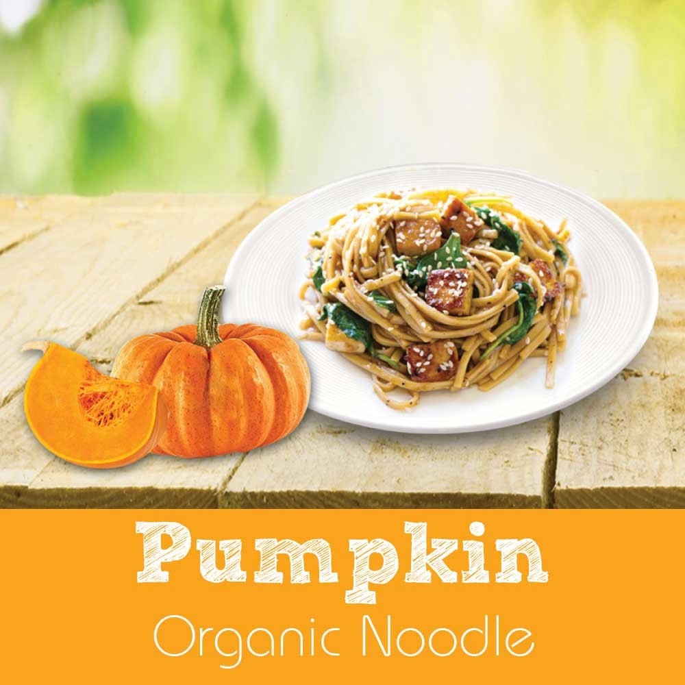 Organic Care2U Pumpkin Noodles 200g – healthy, soft-texture noodles for adults and elderly in Singapore