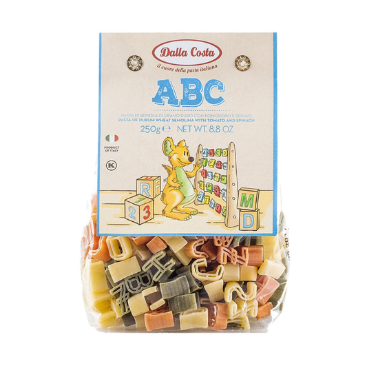 Dalla Costa Nakato Baby Pasta Fun Shapes Healthy Vegetable Pasta for Kids Singapore_ABC Shape Pasta