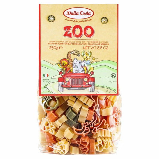 Dalla Costa Nakato Baby Pasta Fun Shapes Healthy Vegetable Pasta for Kids Singapore_Zoo Shape Pasta