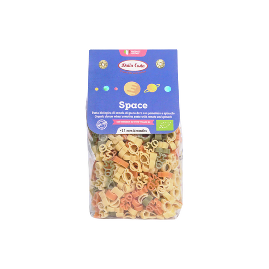 Dalla Costa Pasta Baby & Kids Fun Shape Veggie Pasta [200] - Space | No Additives | Healthy Italian Pasta