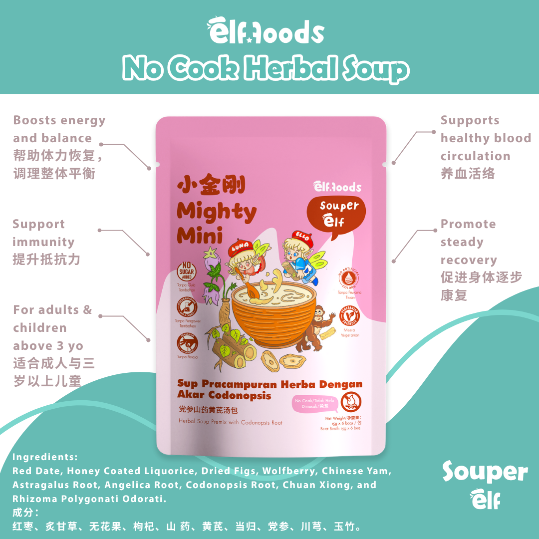Elffoods Mighty Mini herbal soup for immunity
