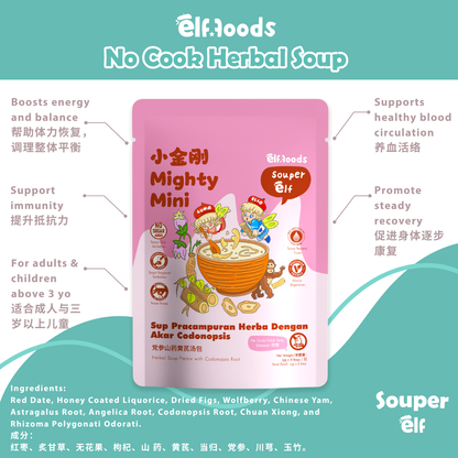 Elffoods Mighty Mini herbal soup for immunity