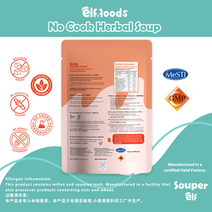 Elffoods YummyTummi herbal soup with malt and hawthorn for digestion.