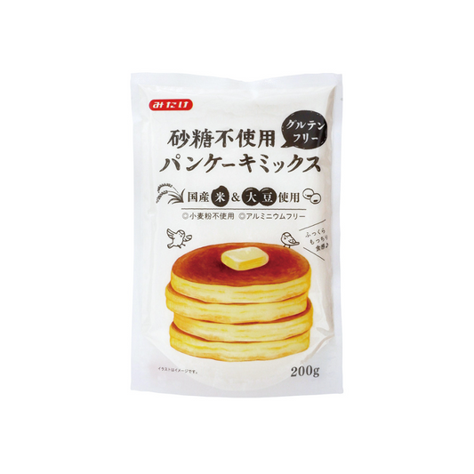Mitake Gluten-Free Pancake Premix 200g – No Sugar Added, Healthy Japanese Breakfast Mix